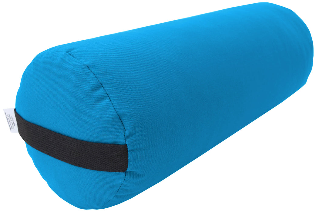 Yoga Bolster - Round Premium Professional Firm Studio Quality for Enhanced Yoga Practice - Apple Red