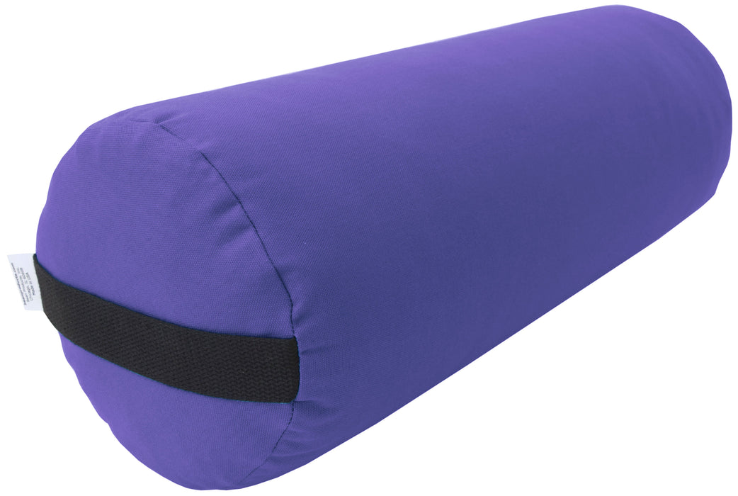 Yoga Bolster - Round Premium Professional Firm Studio Quality for Enhanced Yoga Practice - Apple Red