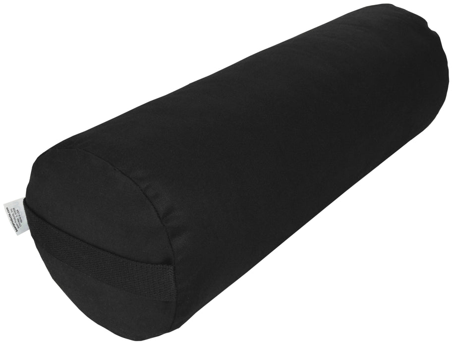 Yoga Bolster - Round Premium Professional Firm Studio Quality for Enhanced Yoga Practice - Apple Red