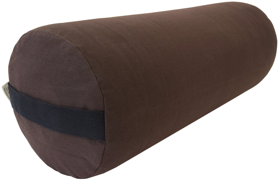 Yoga Bolster - Round Premium Professional Firm Studio Quality for Enhanced Yoga Practice - Apple Red