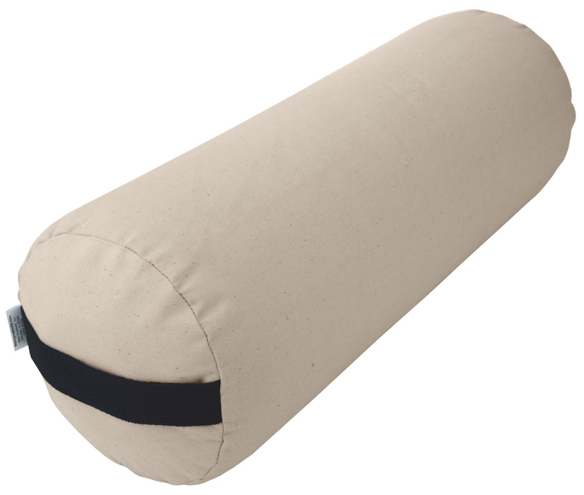 Yoga Bolster - Round Premium Professional Firm Studio Quality for Enhanced Yoga Practice - Apple Red