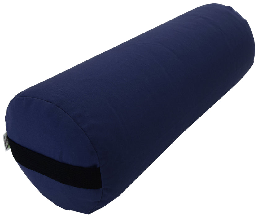 Yoga Bolster - Round Premium Professional Firm Studio Quality for Enhanced Yoga Practice - Apple Red