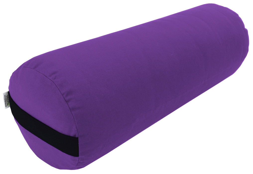 Yoga Bolster - Round Premium Professional Firm Studio Quality for Enhanced Yoga Practice - Apple Red