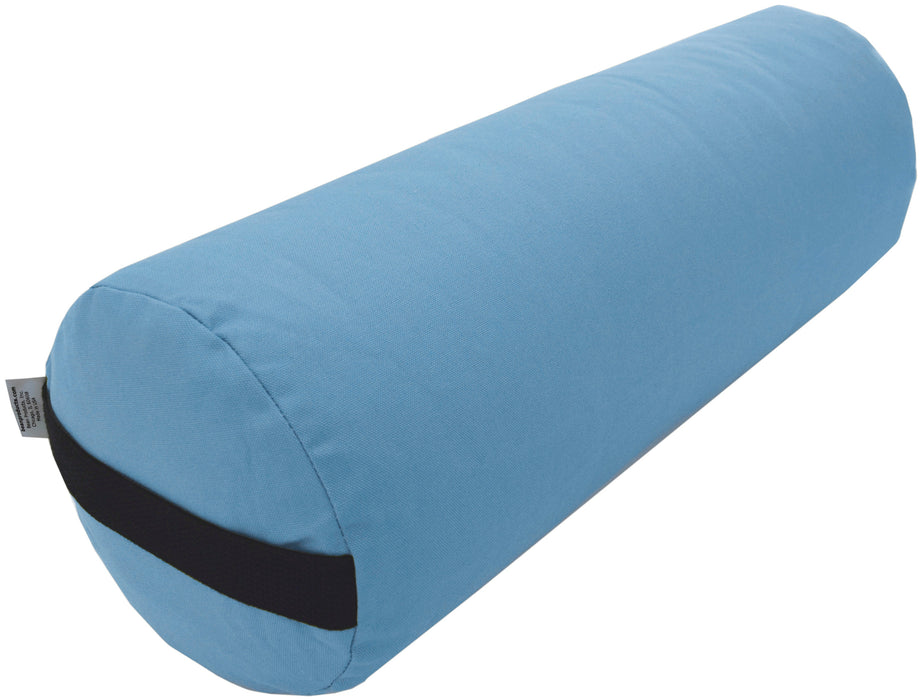 Yoga Bolster - Round Premium Professional Firm Studio Quality for Enhanced Yoga Practice - Apple Red