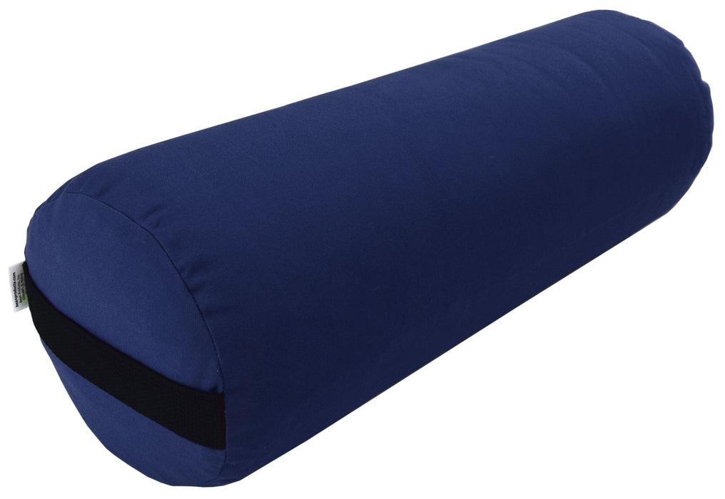 Yoga Bolster - Round Premium Professional Firm Studio Quality for Enhanced Yoga Practice - Apple Red