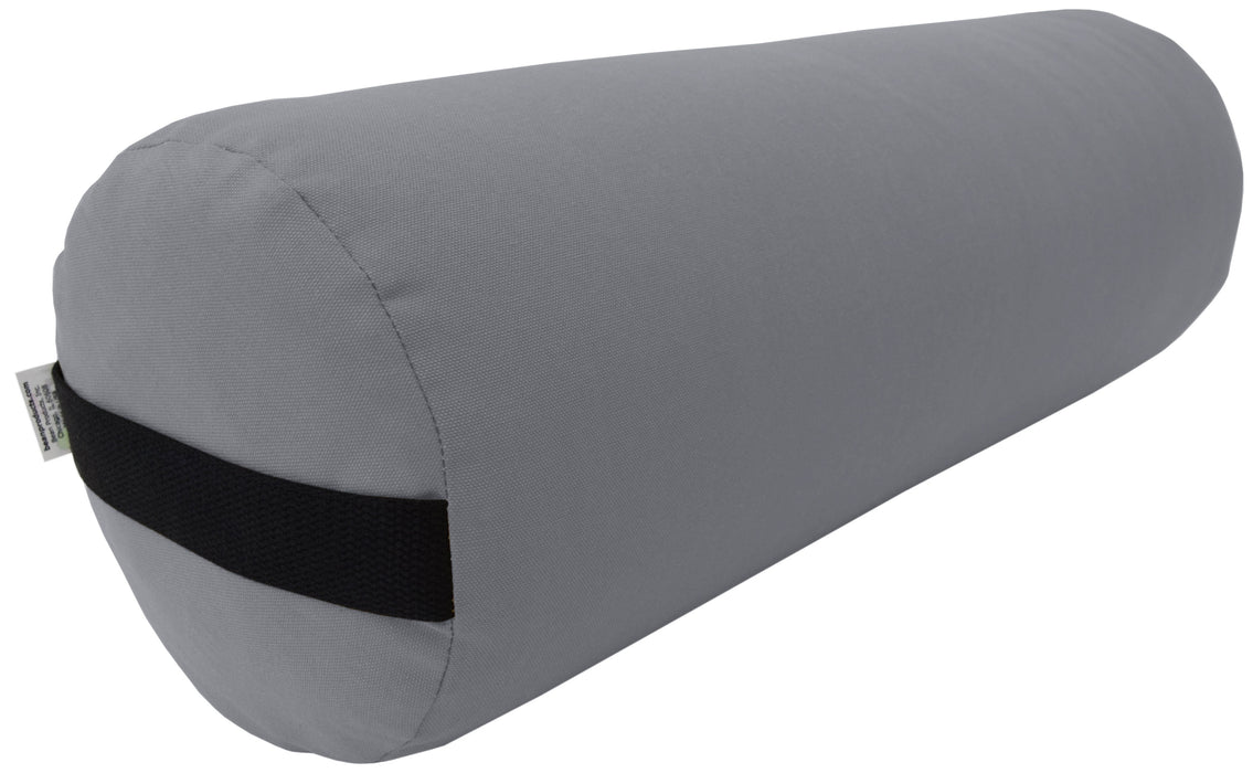 Yoga Bolster - Round Premium Professional Firm Studio Quality for Enhanced Yoga Practice - Apple Red