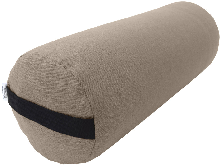 Hemp Yoga Bolster Rectangle Round Pranayama - Professional Studio Quality