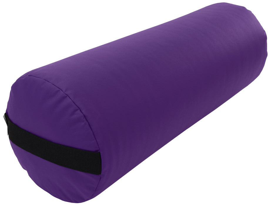 Yoga Bolster - Round Premium Professional Firm Studio Quality for Enhanced Yoga Practice - Apple Red