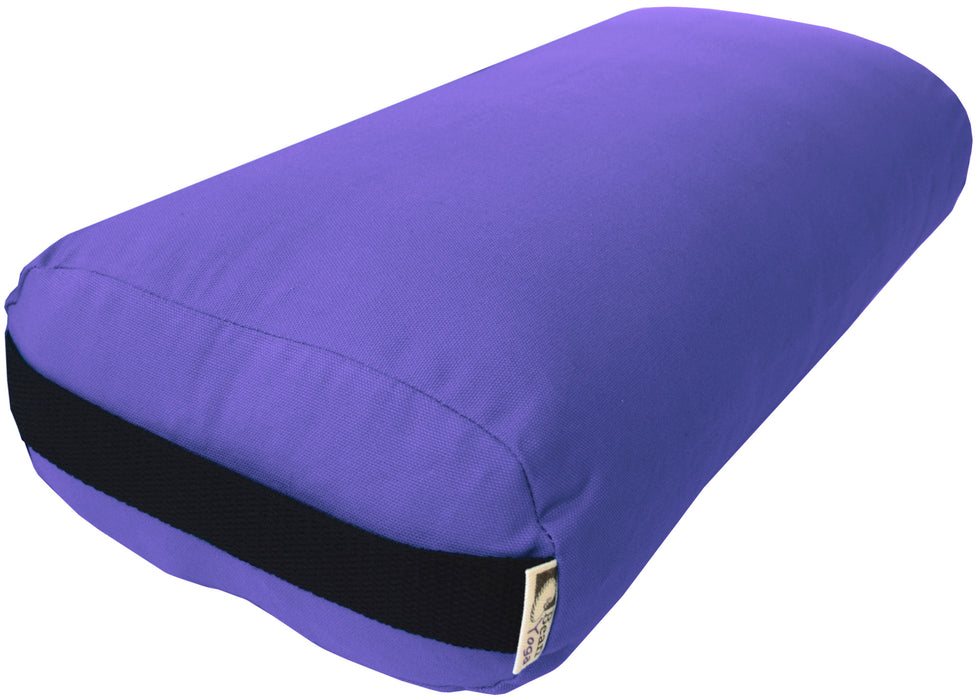 Yoga Bolster - Round Premium Professional Firm Studio Quality for Enhanced Yoga Practice - Apple Red