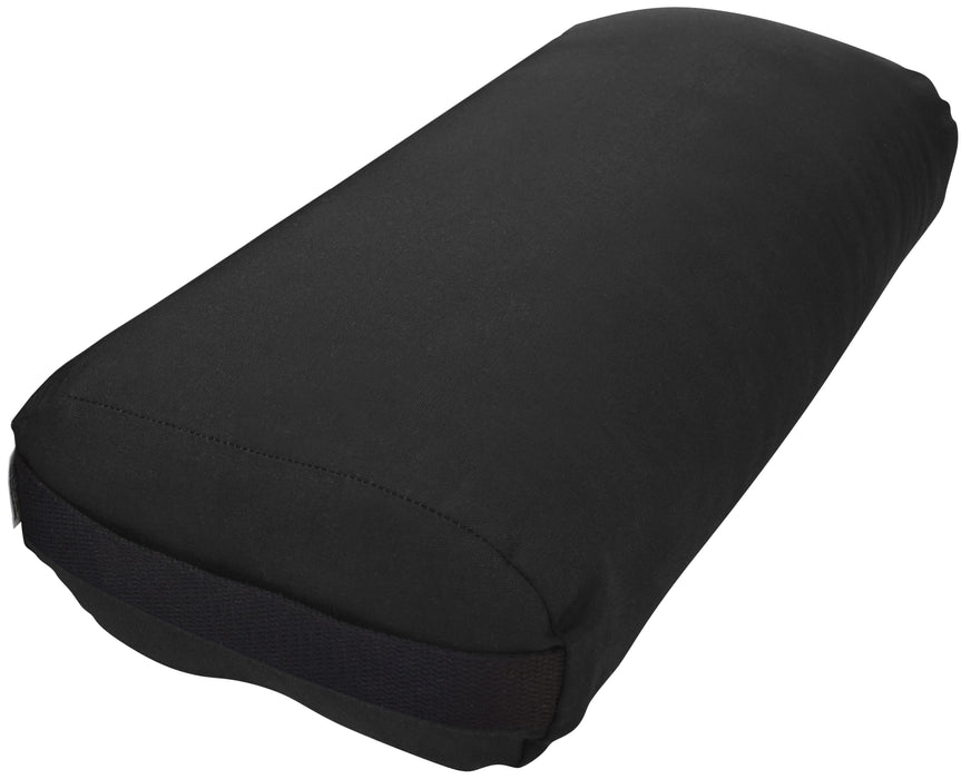 Yoga Bolster - Round Premium Professional Firm Studio Quality for Enhanced Yoga Practice - Apple Red
