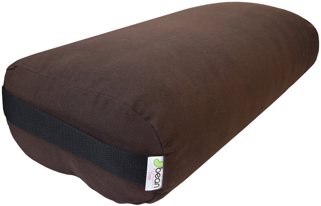 Yoga Bolster - Round Premium Professional Firm Studio Quality for Enhanced Yoga Practice - Apple Red