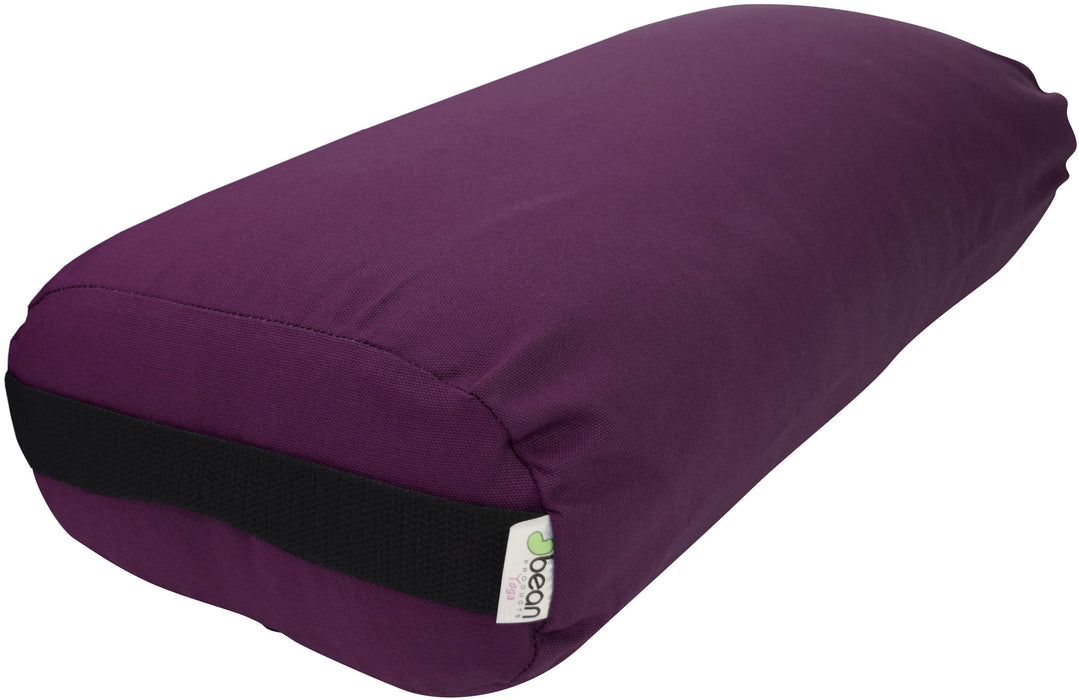 Yoga Bolster - Round Premium Professional Firm Studio Quality for Enhanced Yoga Practice - Apple Red