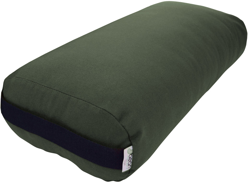 Yoga Bolster - Round Premium Professional Firm Studio Quality for Enhanced Yoga Practice - Apple Red
