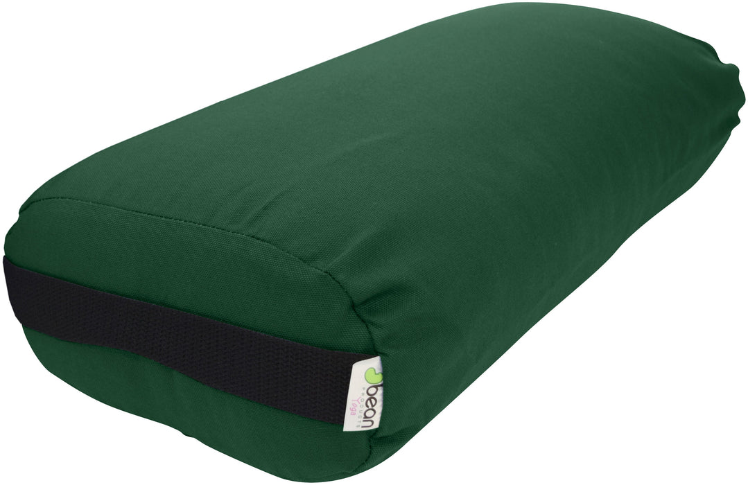 Yoga Bolster - Round Premium Professional Firm Studio Quality for Enhanced Yoga Practice - Apple Red