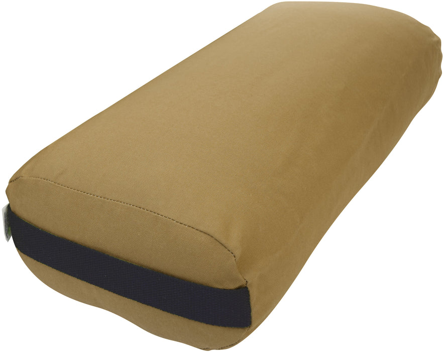 Yoga Bolster - Round Premium Professional Firm Studio Quality for Enhanced Yoga Practice - Apple Red