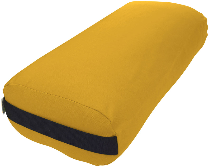 Yoga Bolster - Round Premium Professional Firm Studio Quality for Enhanced Yoga Practice - Apple Red