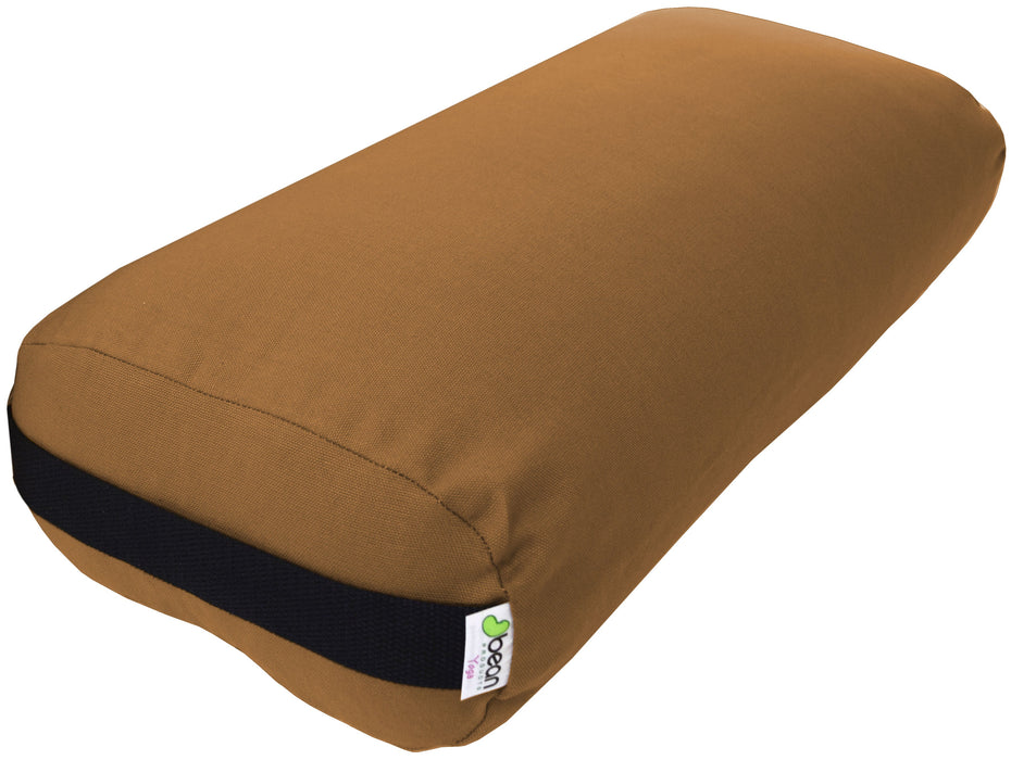 Yoga Bolster - Round Premium Professional Firm Studio Quality for Enhanced Yoga Practice - Apple Red