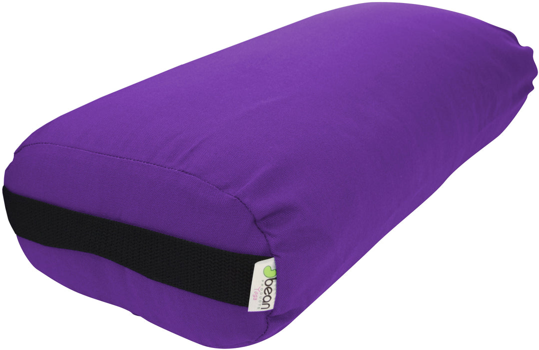 Yoga Bolster - Round Premium Professional Firm Studio Quality for Enhanced Yoga Practice - Apple Red