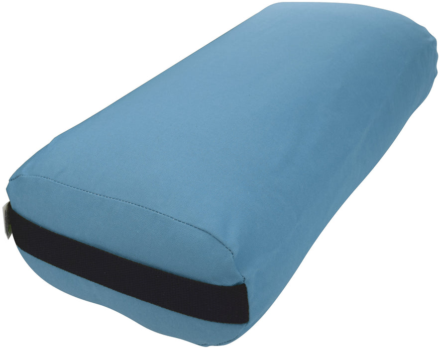 Yoga Bolster - Round Premium Professional Firm Studio Quality for Enhanced Yoga Practice - Apple Red