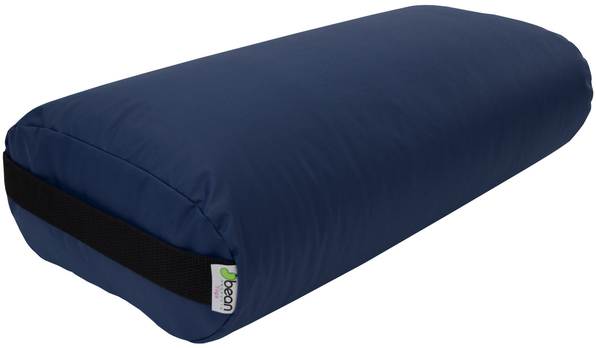Yoga Bolster - Round Premium Professional Firm Studio Quality for Enhanced Yoga Practice - Apple Red