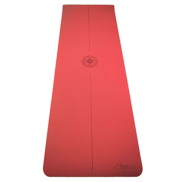 SuperLite TPE Yoga Mat - Extra Thick with Mandala & Energy Centering Line
