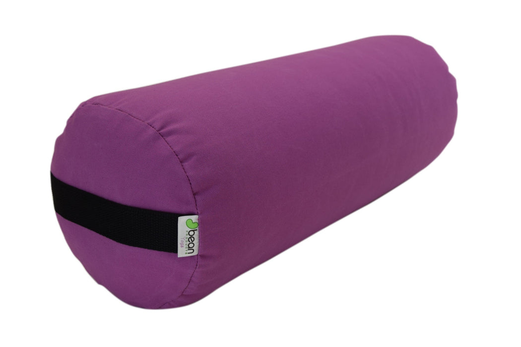 Yoga Bolster - Round Premium Professional Firm Studio Quality for Enhanced Yoga Practice - Apple Red