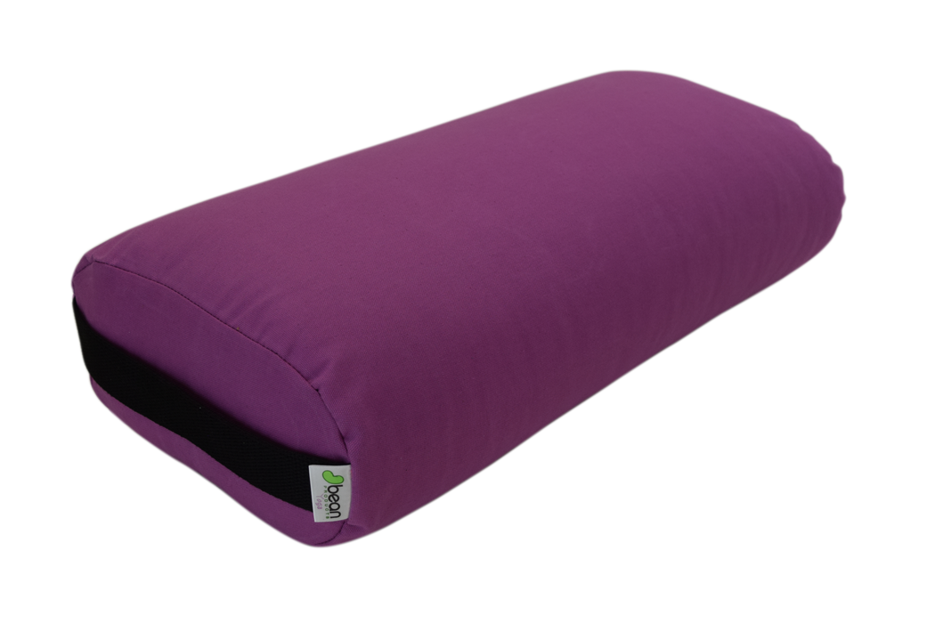 Yoga Bolster - Round Premium Professional Firm Studio Quality for Enhanced Yoga Practice - Apple Red