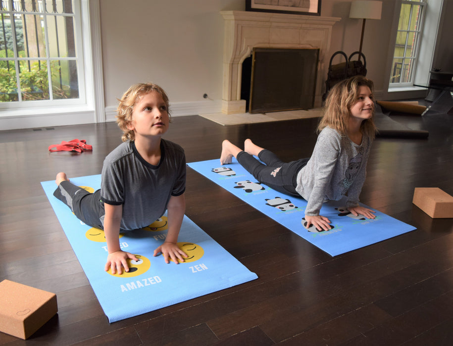 Durable Kid's Sticky Yoga Mat with Fun Designs - Eco-Friendly – Hot Pink