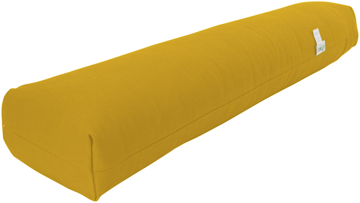Yoga Bolster - Round Premium Professional Firm Studio Quality for Enhanced Yoga Practice - Apple Red