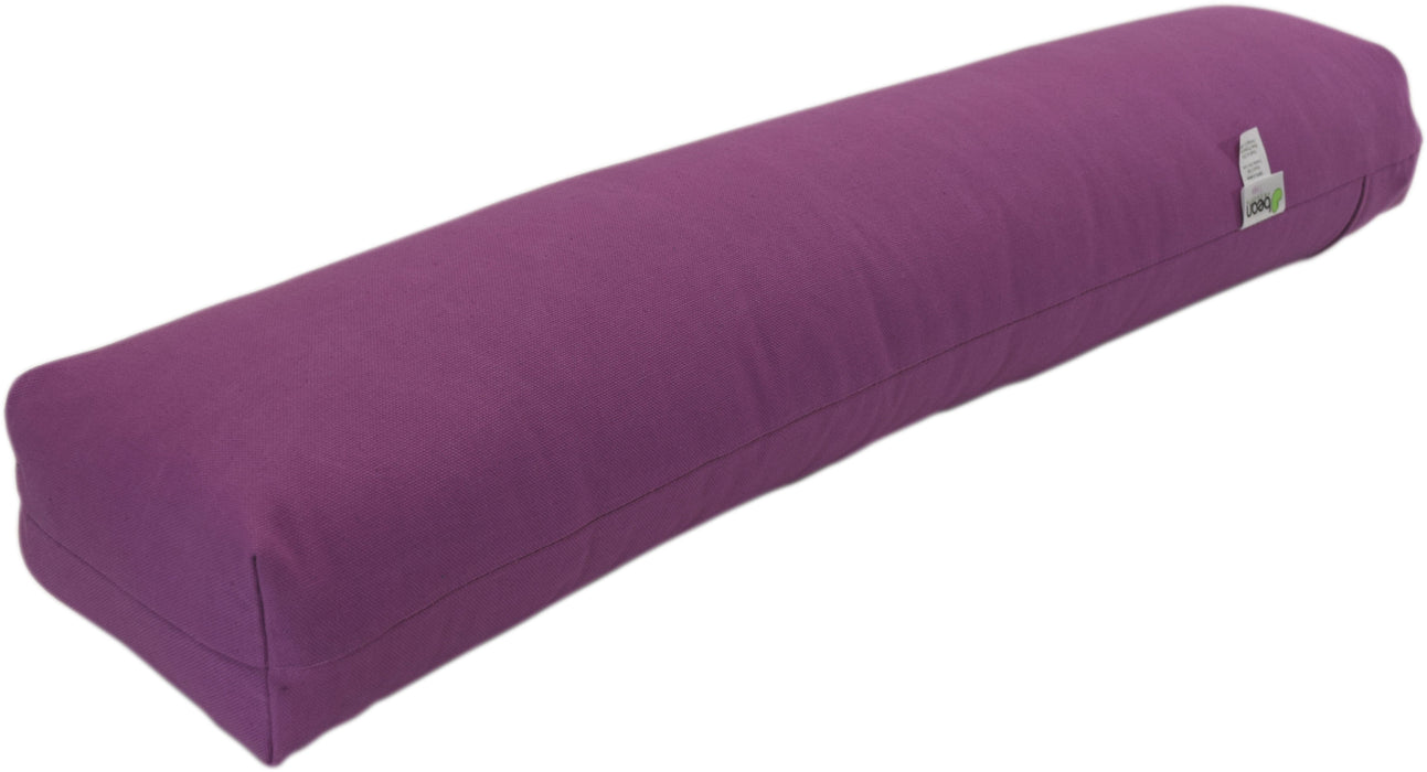 Yoga Bolster - Round Premium Professional Firm Studio Quality for Enhanced Yoga Practice - Apple Red