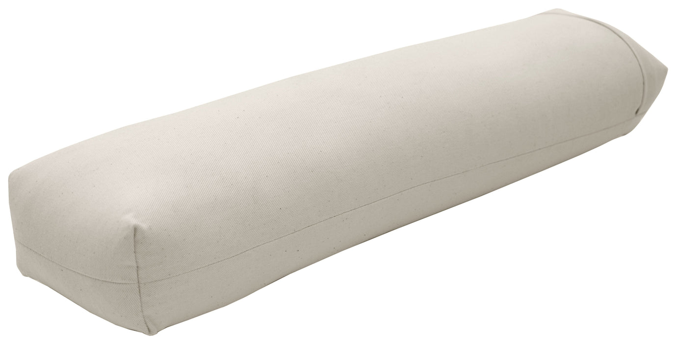 Yoga Bolster - Round Premium Professional Firm Studio Quality for Enhanced Yoga Practice - Apple Red