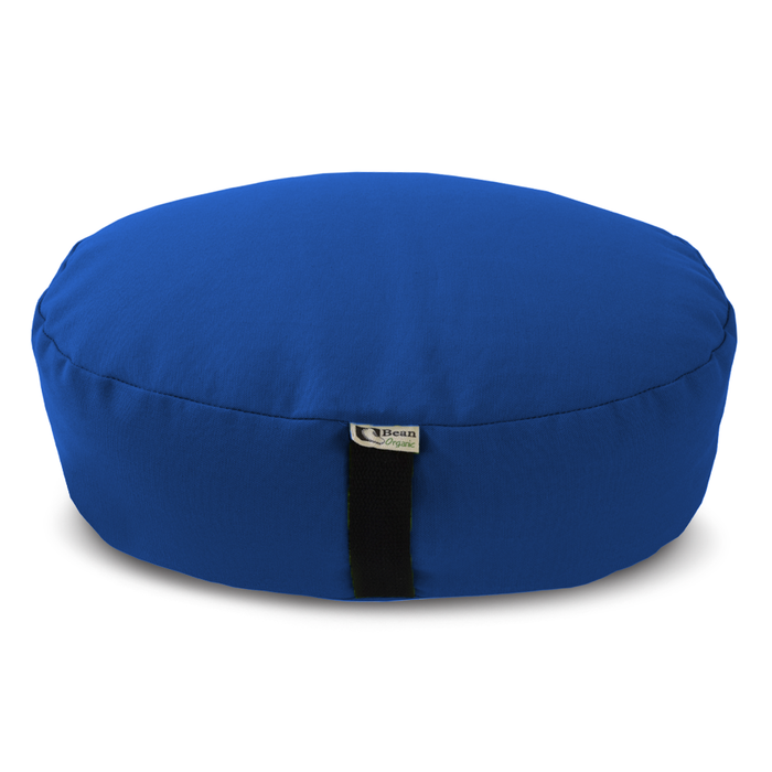 Zafu Meditation Cushion yoga pillow - Cotton & Organic Buckwheat Hull filling, Made in USA