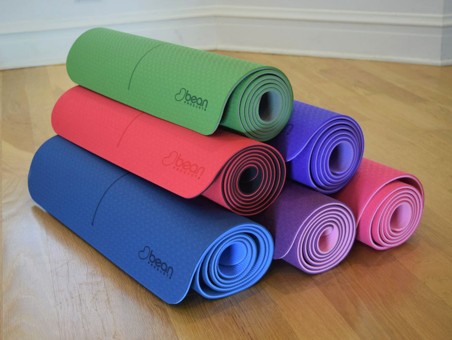 SuperLite TPE Yoga Mat - Extra Thick with Mandala & Energy Centering Line